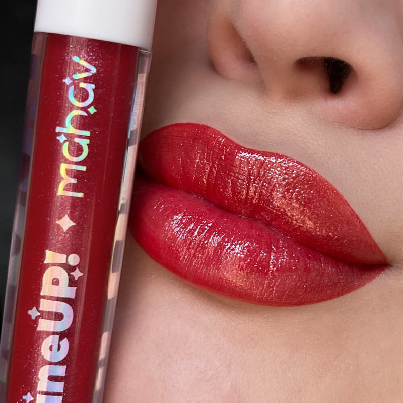 Gloss Shine Up Cherry Efeito Cintilante Mahav