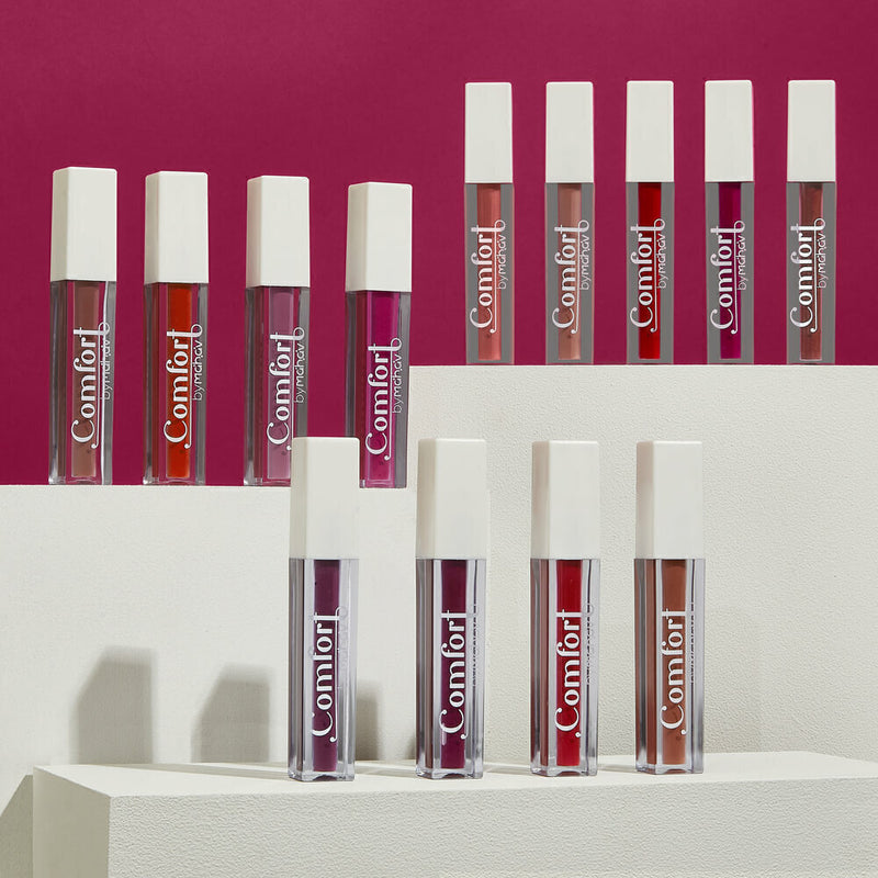 Batom Matte Líquido Cranberry Comfort Mahav