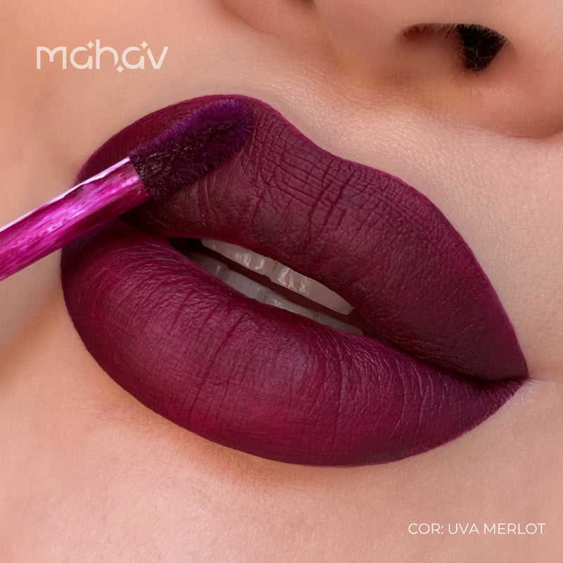 Batom Líquido Matte Uva Merlot Mahav