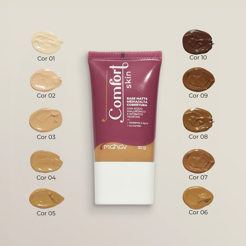 Base Matte Comfort Skin Cor 02 Mahav
