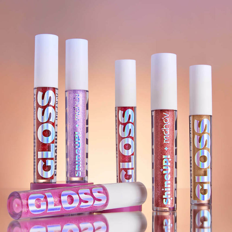 Gloss Shine Up Cherry Efeito Cintilante Mahav
